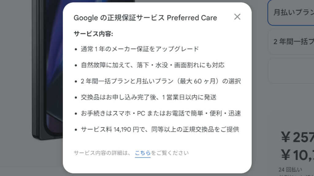 Google Store Preferred Care